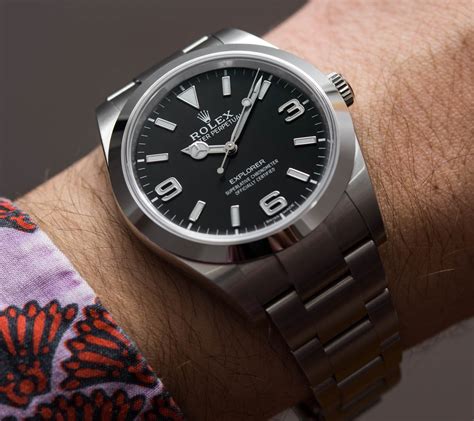 rolex explorer 39 crown and caliber|Rolex explorer 214270 39mm review.